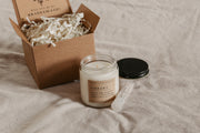 Dark Academia Bridesmaid Proposal Gift Box with Candle + Lip Balm - Grace + Bloom Co