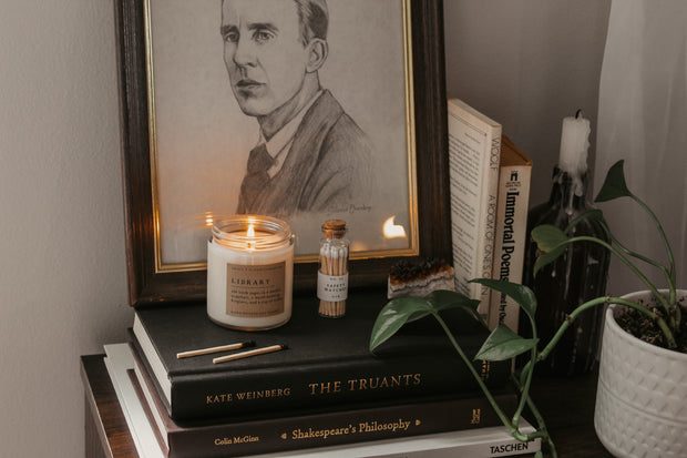 With warm, book-inspired scents and a cozy glow, with our candles, you can create the perfect ambiance for unwinding and curling up with a good book! They also make a thoughtful and sophisticated gift idea for your favorite bookworm.