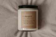 Perfect for book lovers, our literary Grace + Bloom candles are hand-crafted in our sunny shop from natural soy wax with cotton wicks for a clean burn experience, while their modern and minimalist design adds a special touch to any home. With warm, book-inspired scents and a cozy glow, you can create the perfect ambiance for unwinding and curling up with a good book! They also make a thoughtful and sophisticated gift idea for your favorite bookworm.