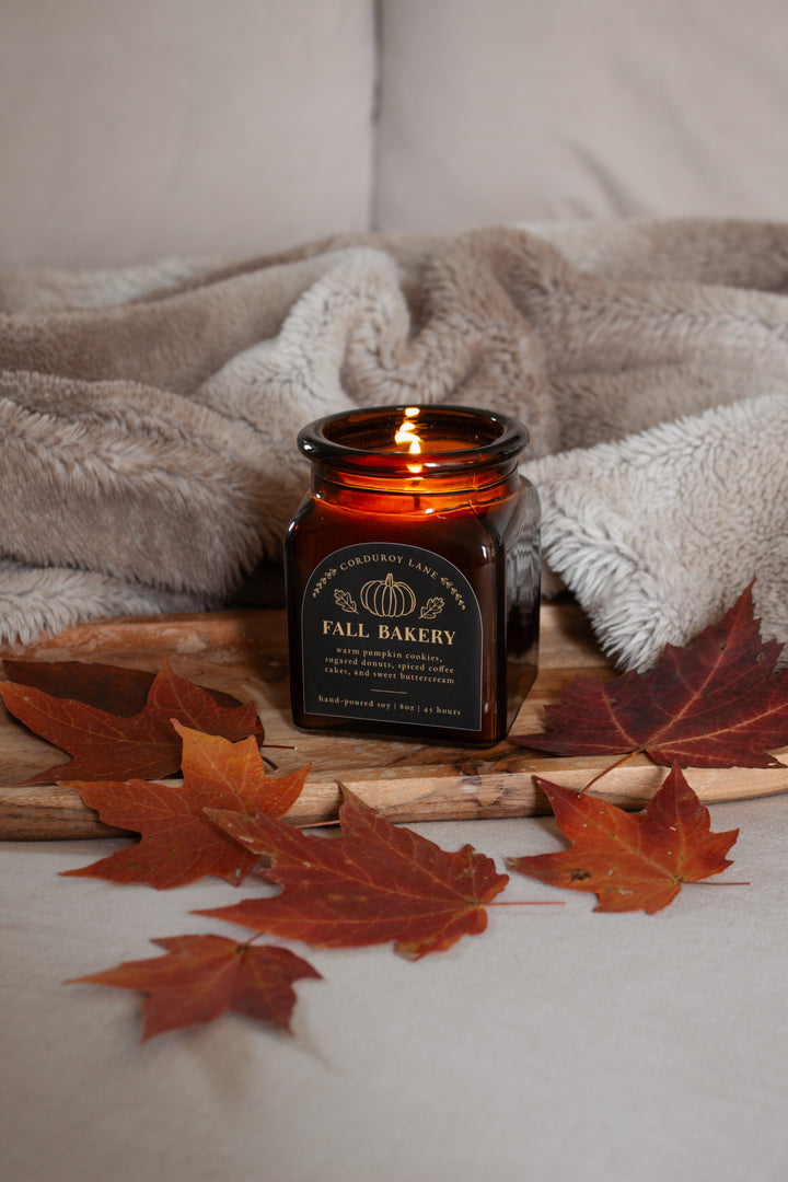 Fall Bakery Apothecary Candle - Corduroy Lane