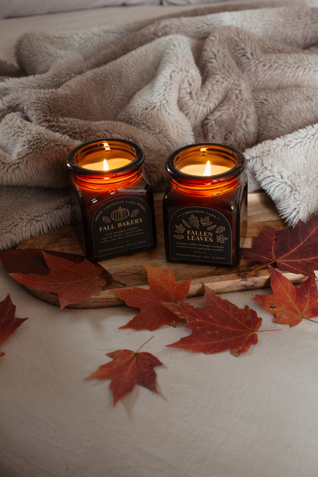 Fallen Leaves Fall Apothecary Candle - Grace + Bloom Co