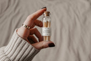 A decorative bottle of matches can be such a cute addition to your decor while keeping them handy for lighting your candles. Grace + Bloom Candle Co white-tipped safety matches are in a cork-topped apothecary vial with a striker pad on the bottom of the bottle.