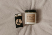 Dark Academia Bridesmaid Proposal Gift Box with Candle + Matchbox - Grace + Bloom Co