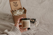 Dark Academia Bridesmaid Proposal Gift Box with Candle + Matchbox - Grace + Bloom Co