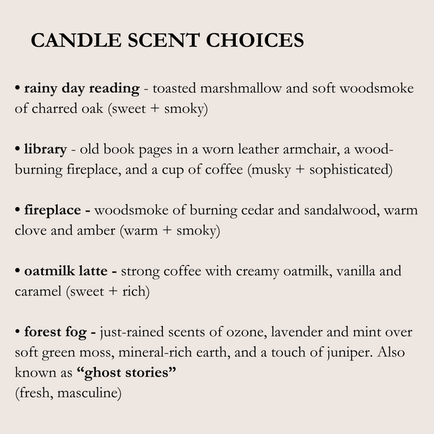 Mini Reading + Book Lover Candle | Choose a Scent - Grace + Bloom Co