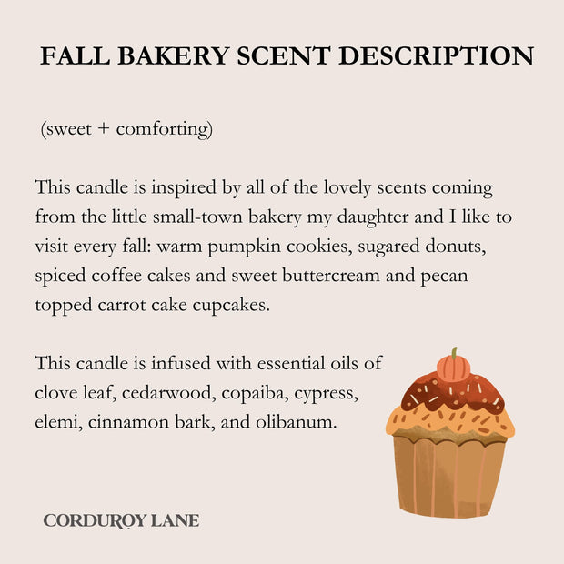 Fall Bakery Apothecary Candle, Pumpkin Spice Cozy Moody Fall Aesthetic, Dark Academia in Autumn, Book Lover Gift